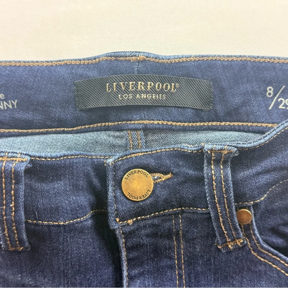 Liverpool Dark Wash Skinny Jeans – Size 8